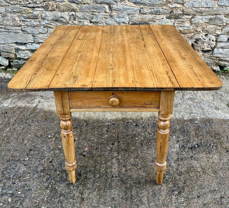​Victorian Pine Drop Flap Kitchen Table
