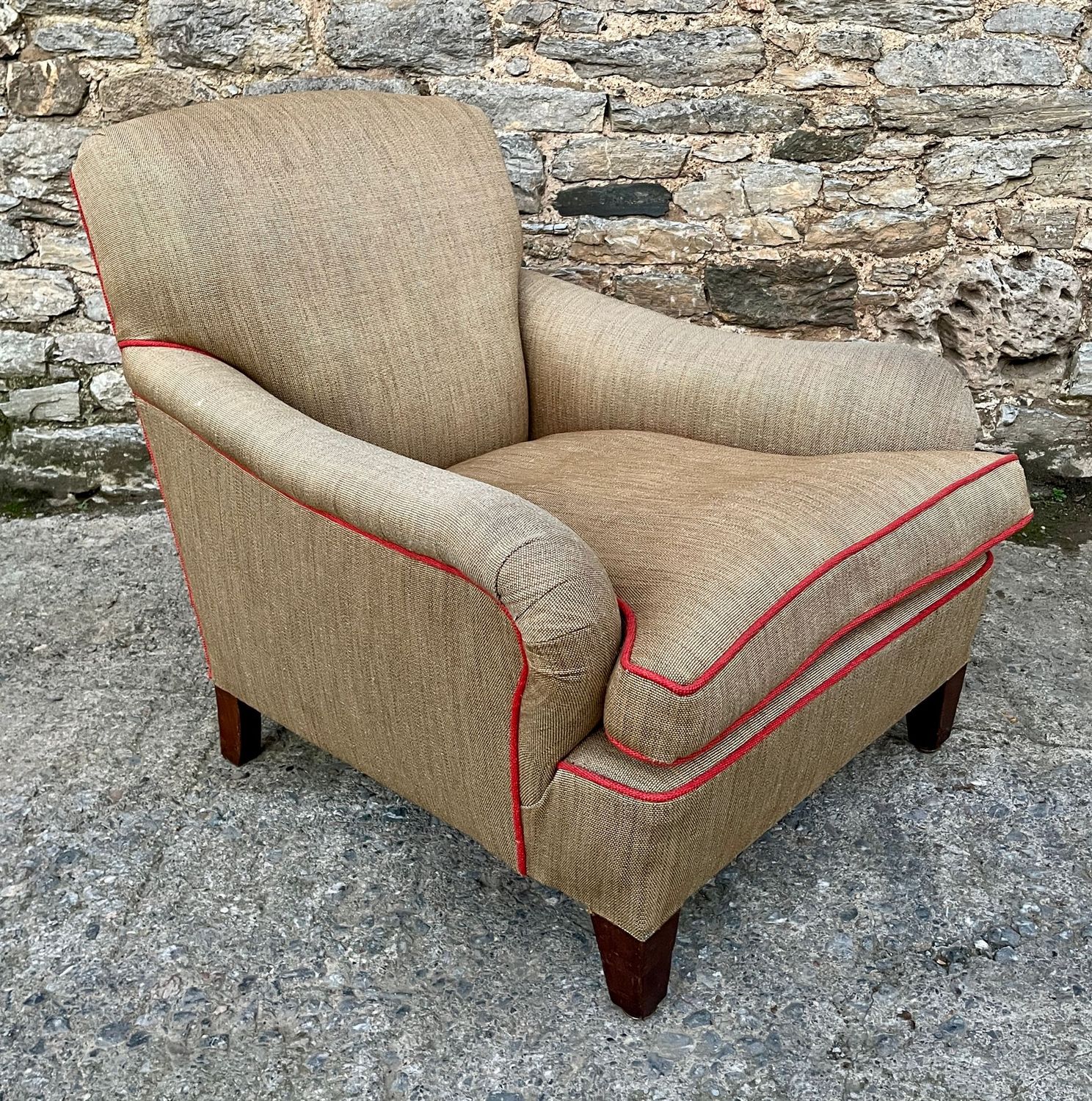 Antique Deep Seated Armchair