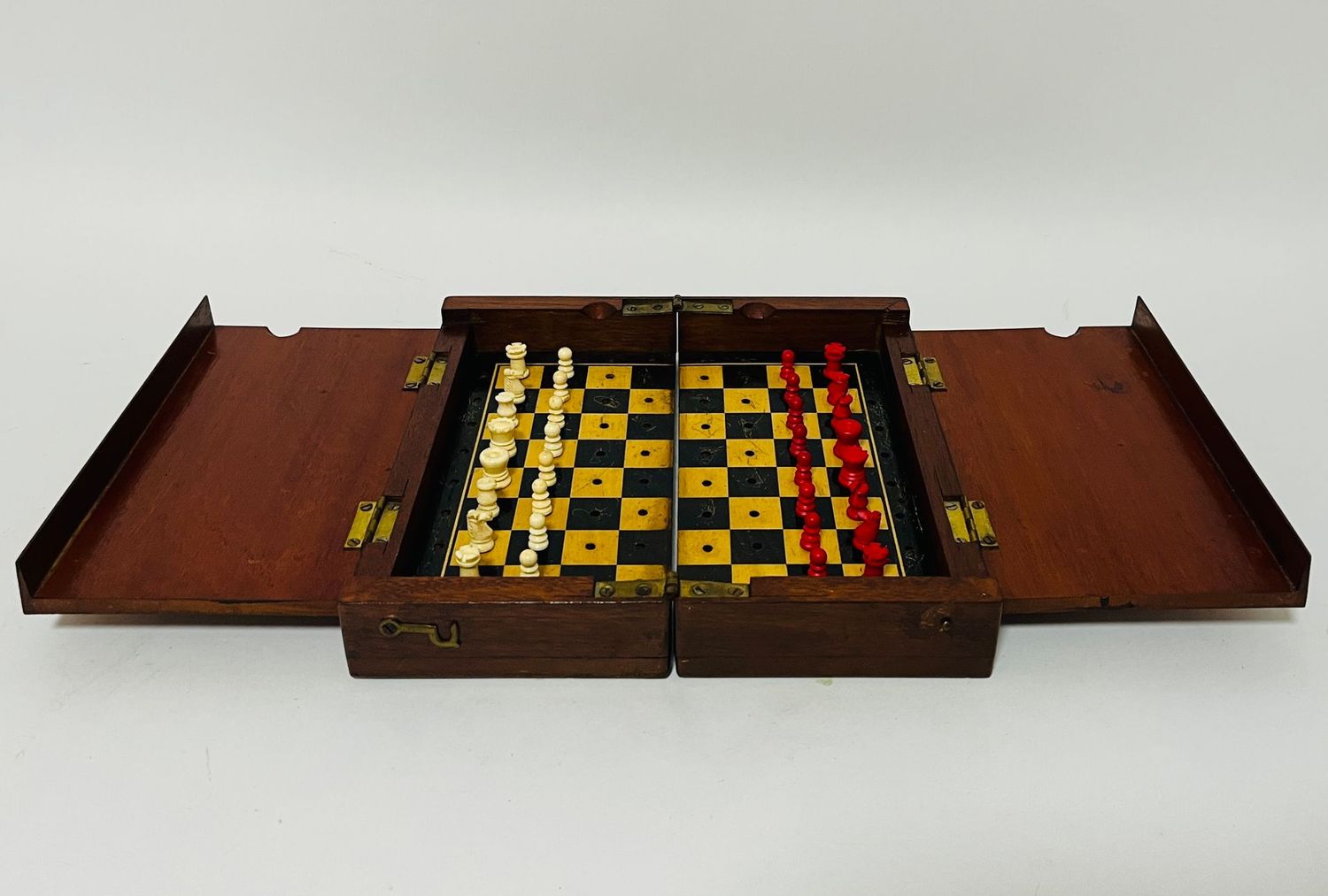 Antique Travelling Chess Set