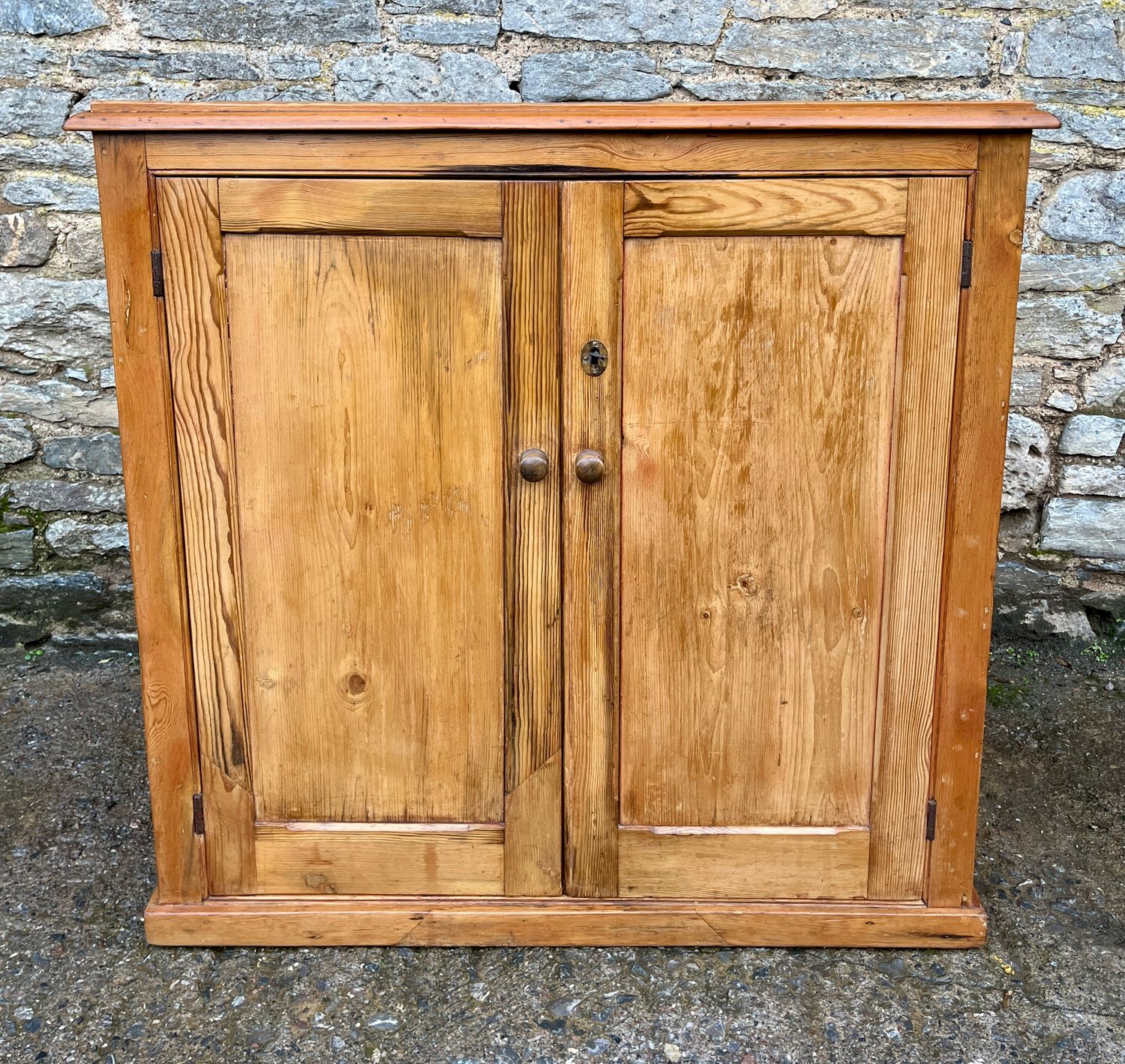 Antique Pine School Cupboard Antique Pine School Cupboard