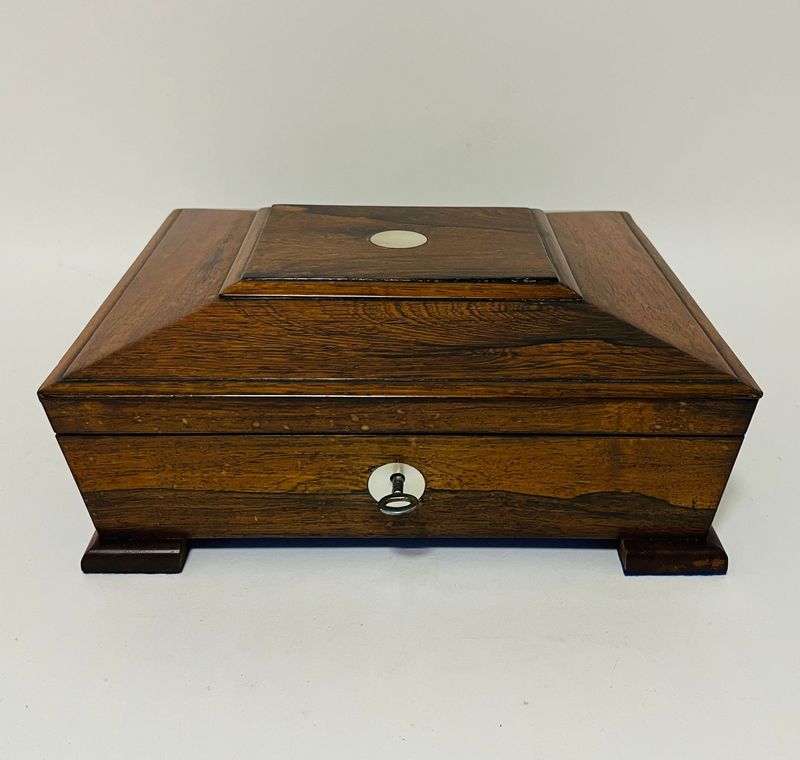 Antique Rosewood Jewellery Box