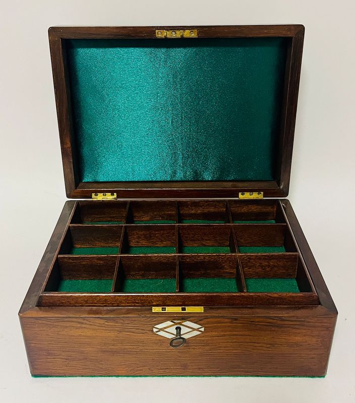 Antique Rosewood Collector's Box