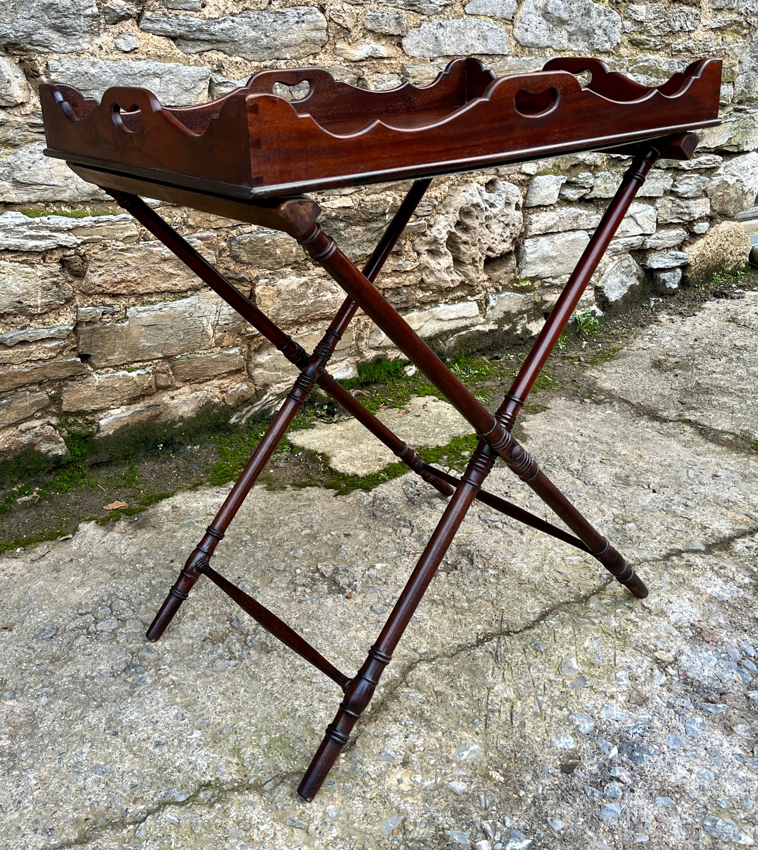 ​Georgian Mahogany Folding Butler’s Tray