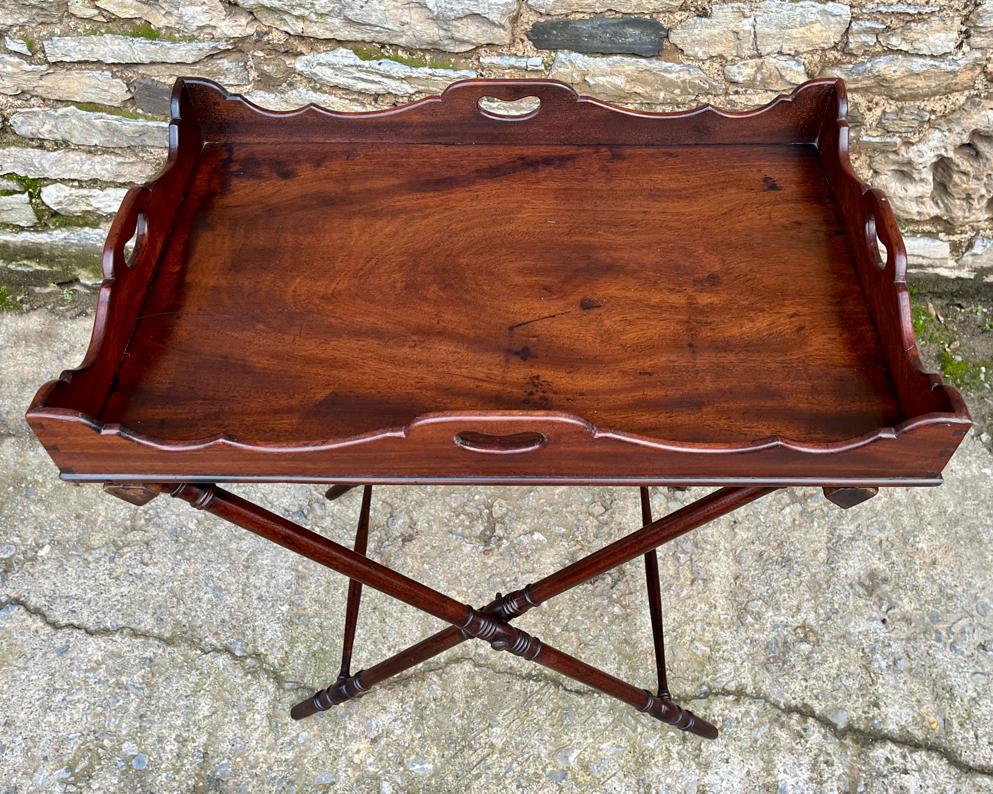 ​Georgian Mahogany Folding Butler’s Tray