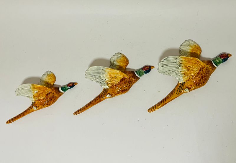 Set of 3 Beswick Flying Pheasants