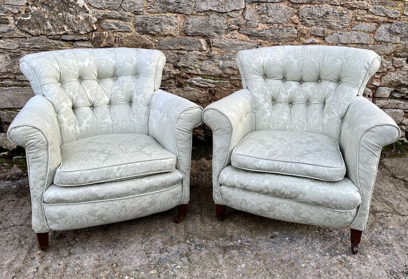 Pair of Antique Tub Chairs