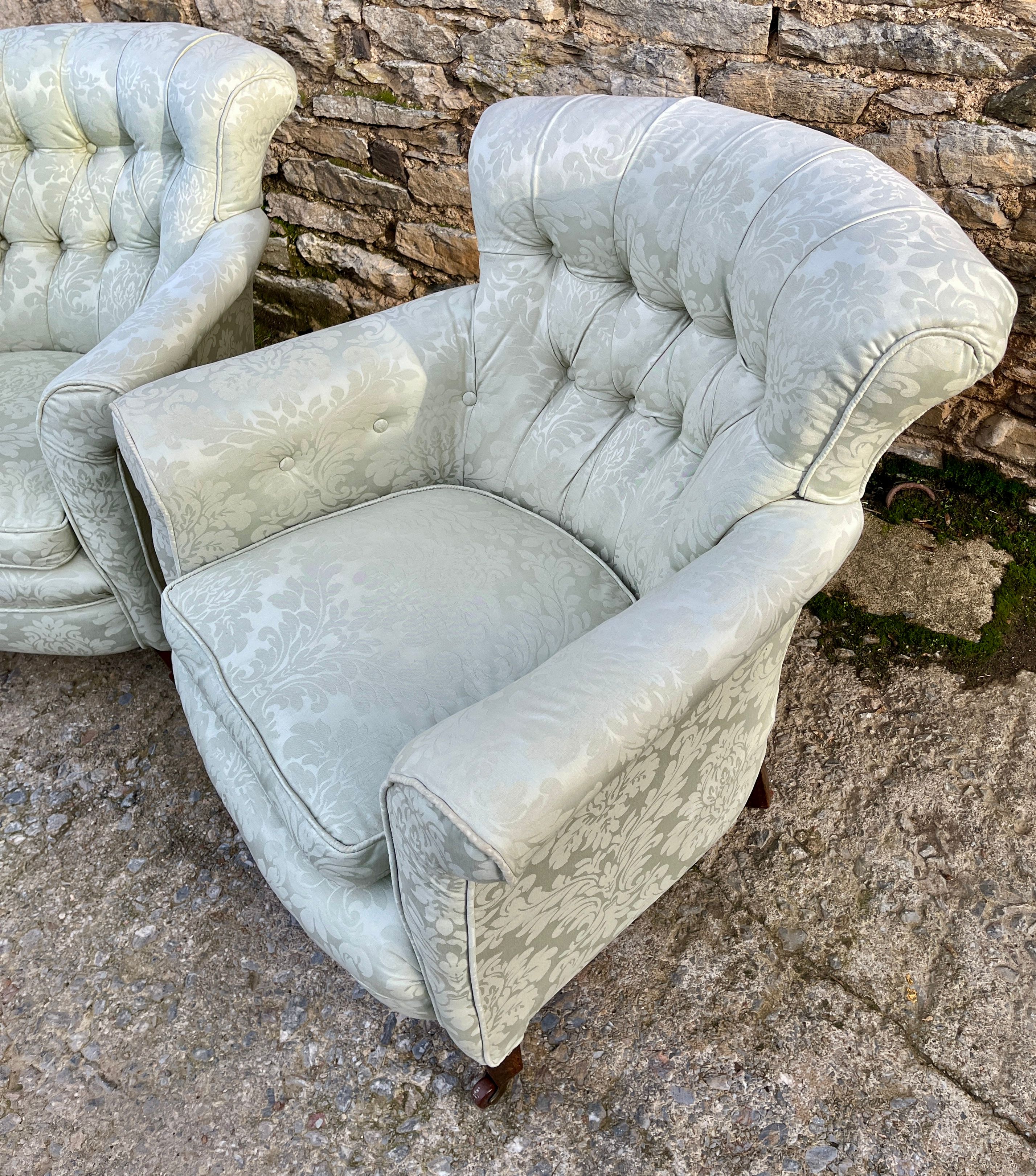 Pair of Antique Tub Chairs