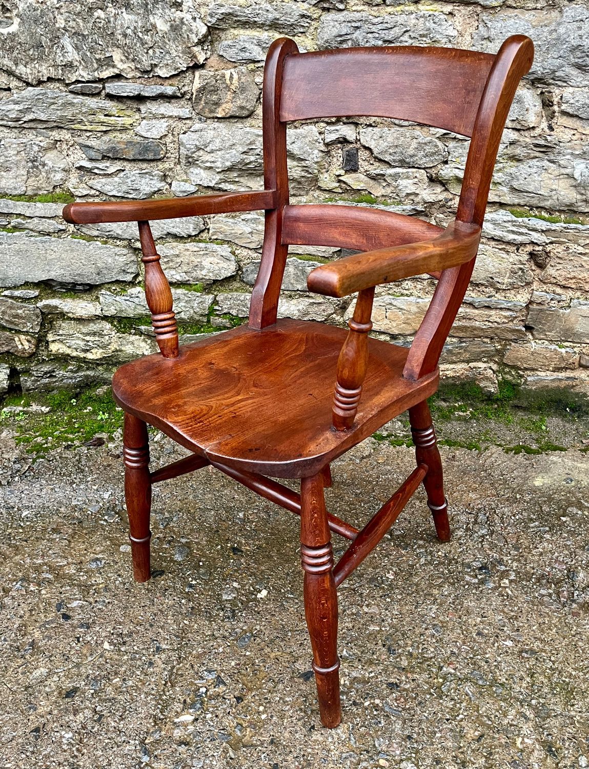Antique Windsor Bar Back Carver Chair Antique Windsor Bar Back Carver Chair