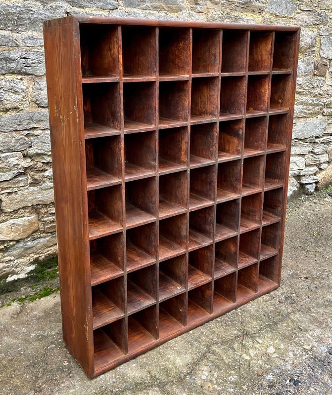 Antique Pine Pigeon Holes