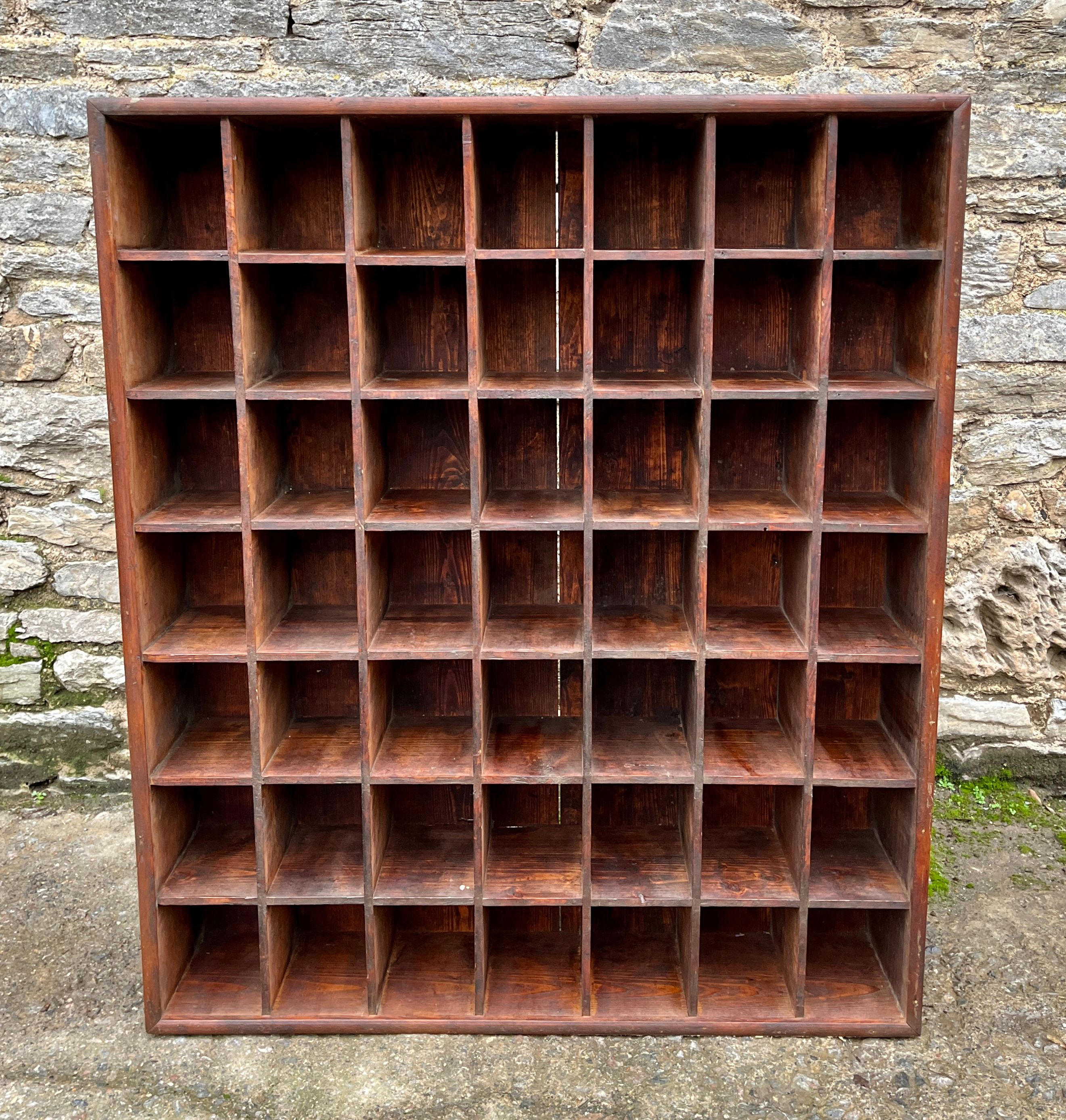 Antique Pine Pigeon Holes