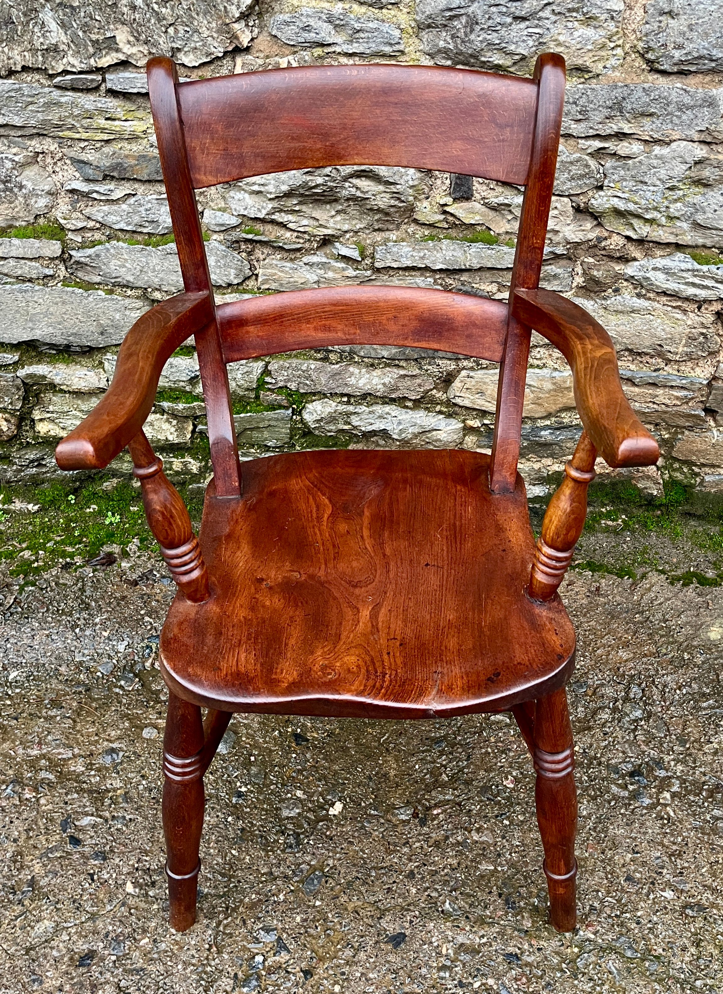 Antique Windsor Bar Back Carver Chair