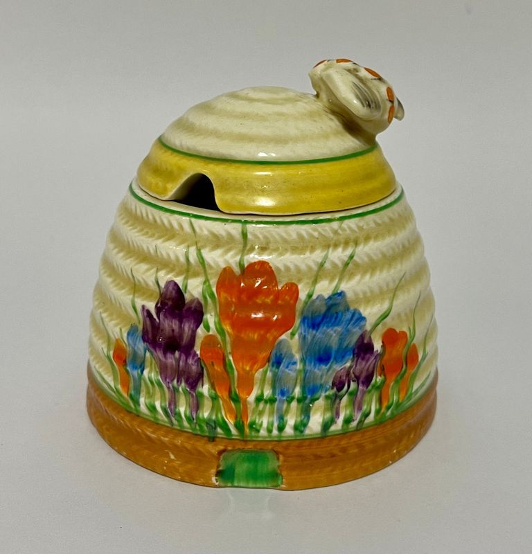 Clarice Cliff Crocus Honey Pot