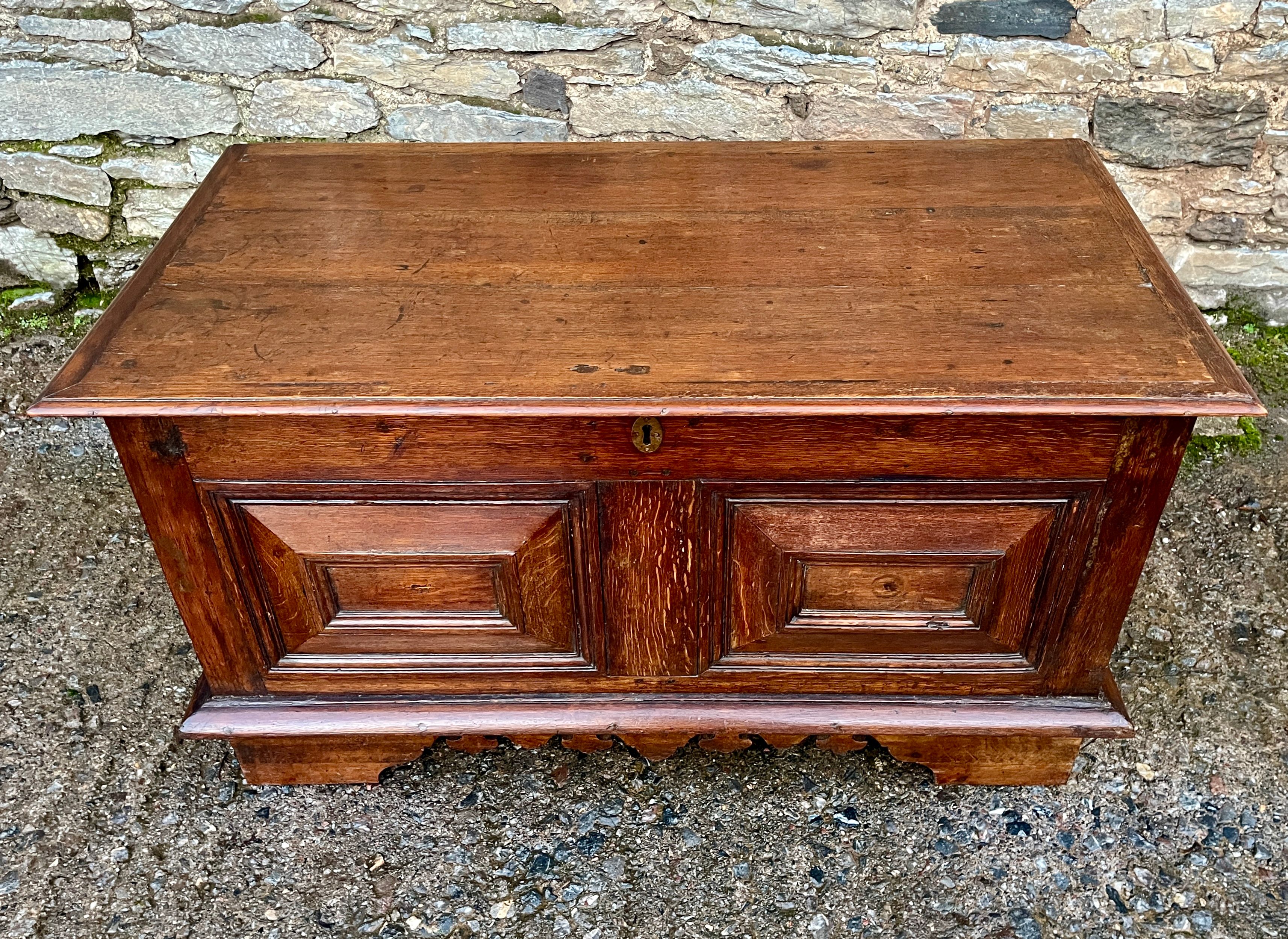 ​Antique Continental Oak Blanket Chest