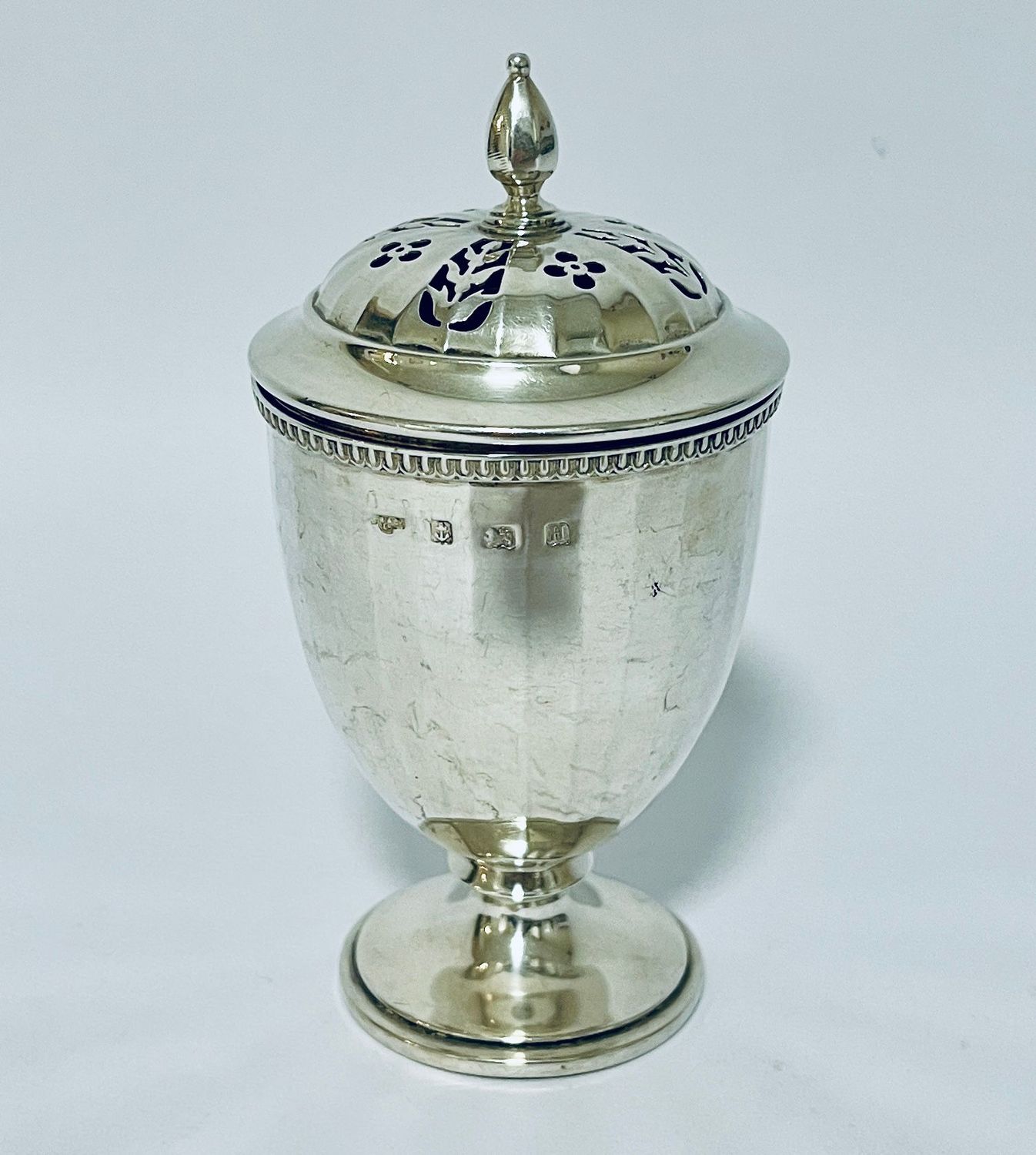 Antique Silver Pounce Pot