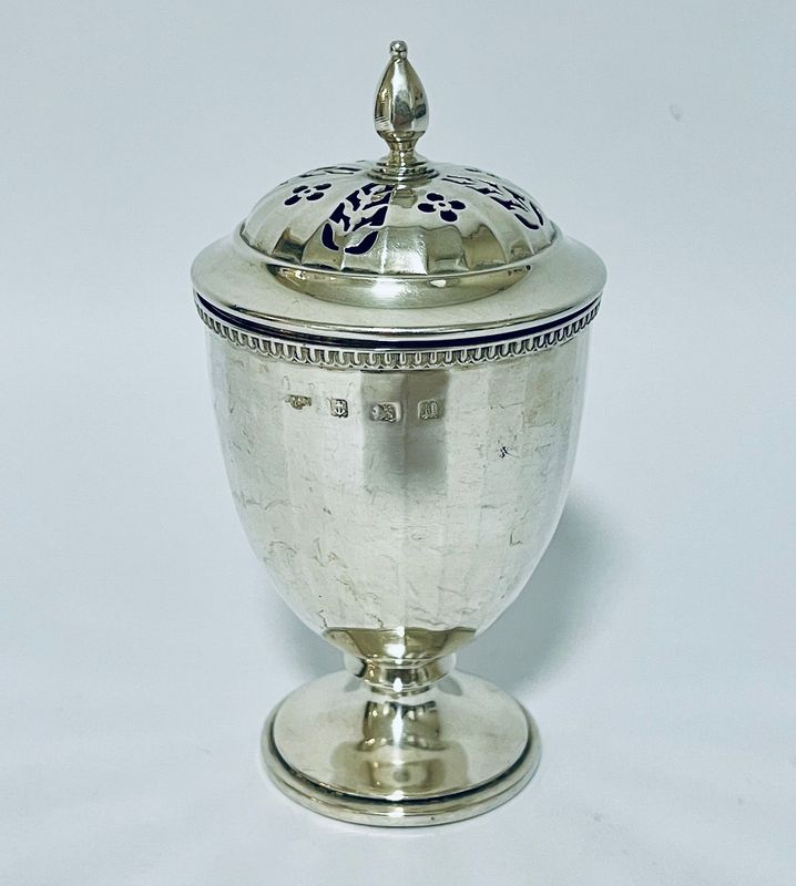 Antique Silver Pounce Pot