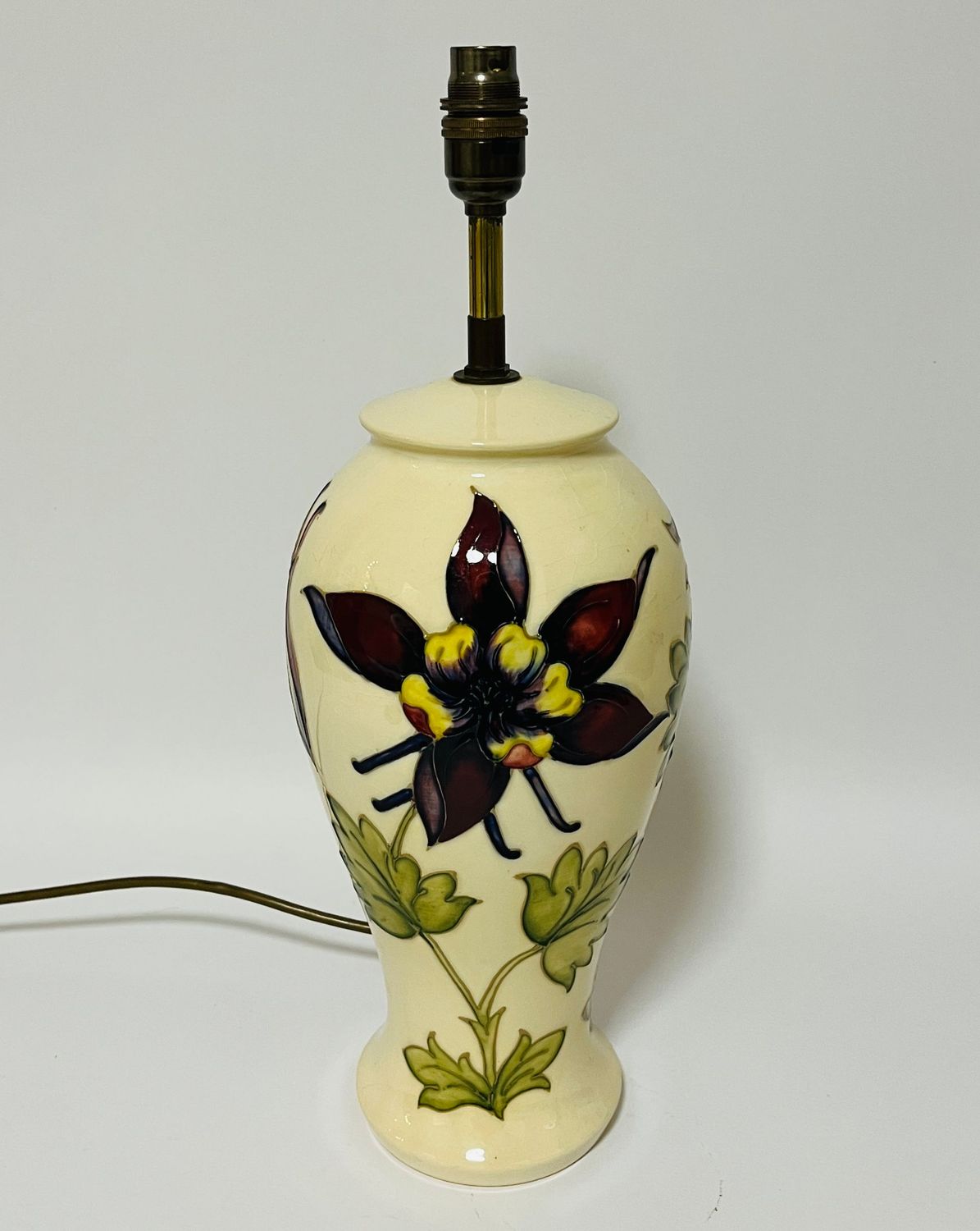 Moorcroft Pottery Columbine Table Lamp