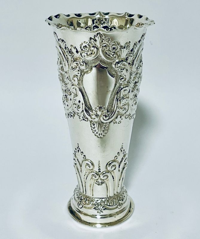 Victorian Silver Vase