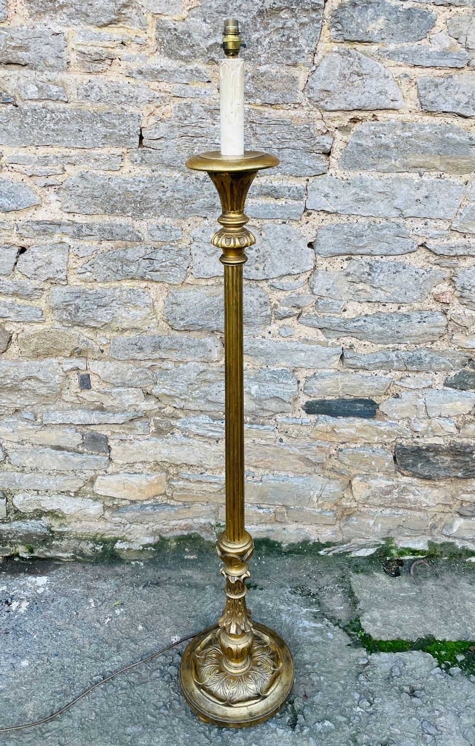 Antique Gilt Standard Lamp Antique Gilt Standard Lamp