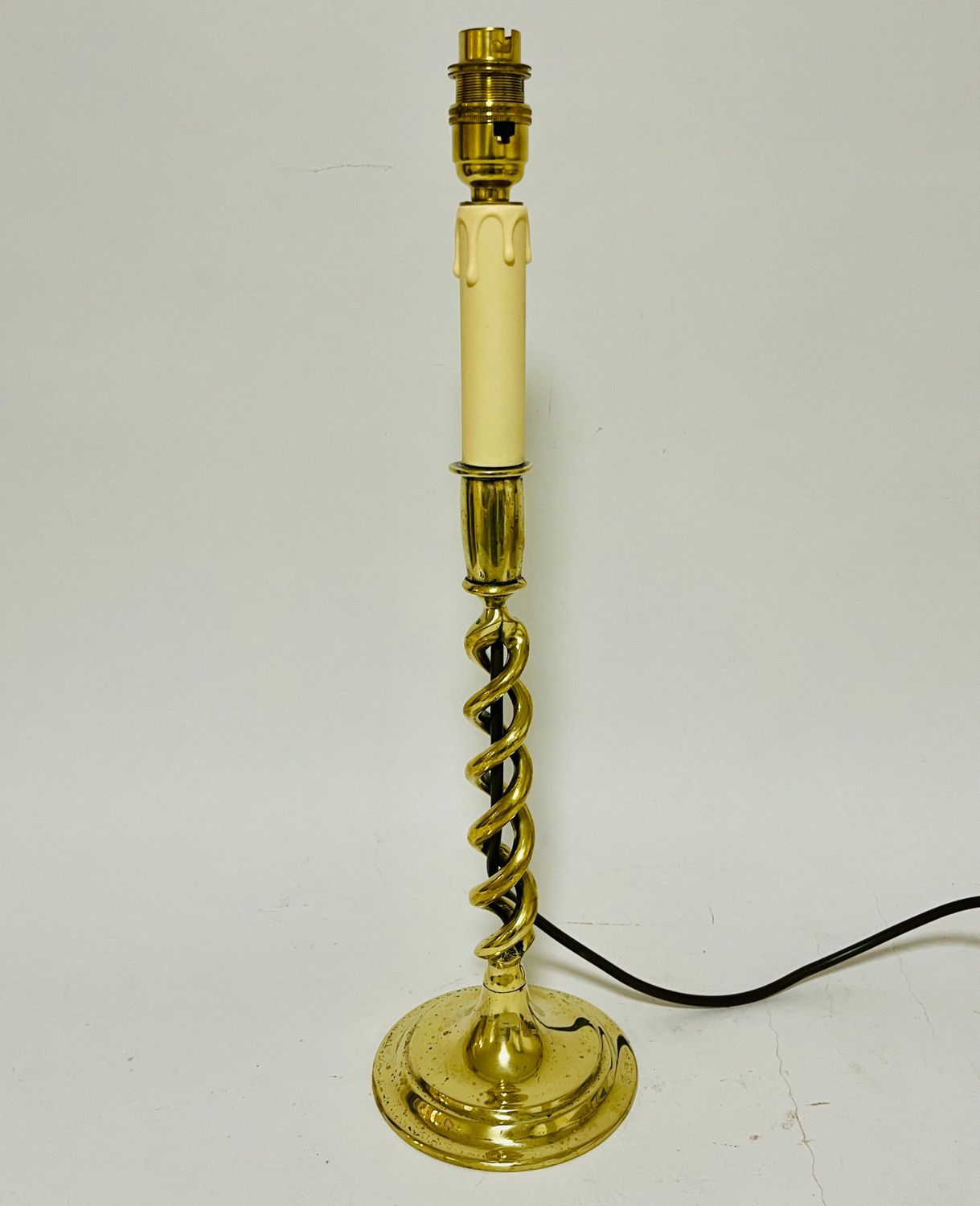 ​Antique Brass Candlestick Table Lamp