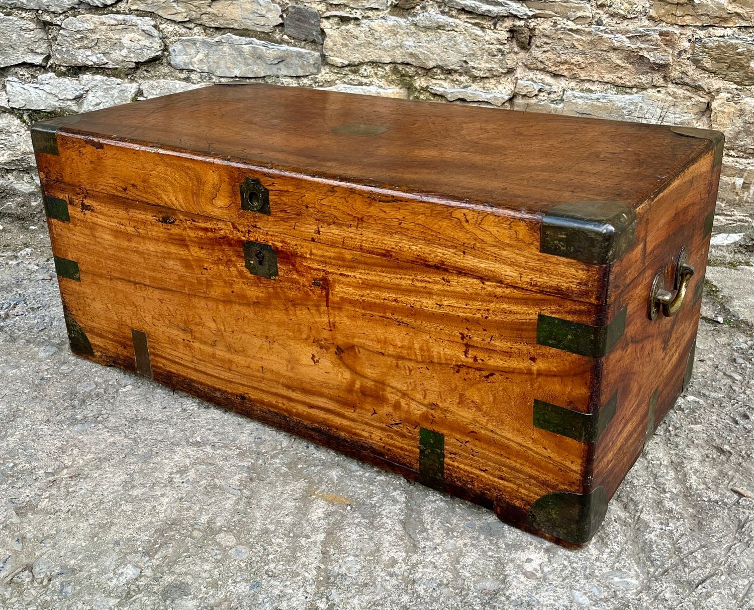 Antique Camphorwood Military Chest Antique Camphorwood Military Chest