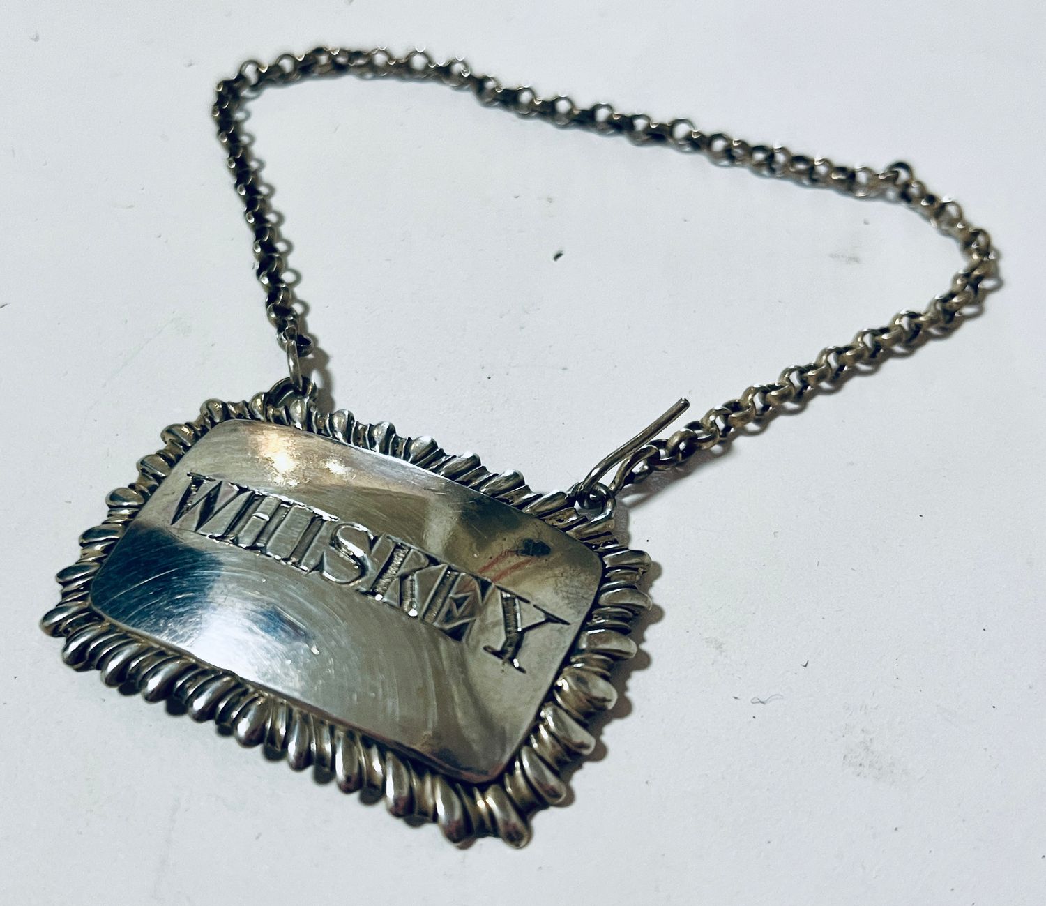 Georgian Silver Decanter Label