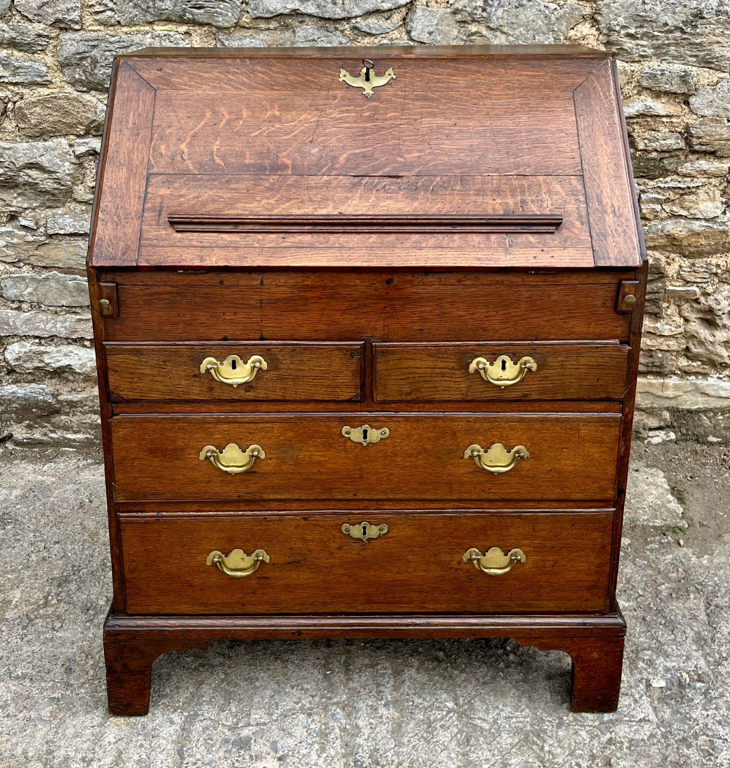 Small Georgian Oak Bureau Small Georgian Oak Bureau