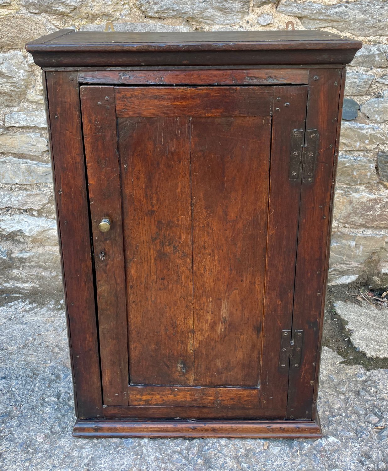 Georgian Oak Wall Cupboard Georgian Oak Wall Cupboard