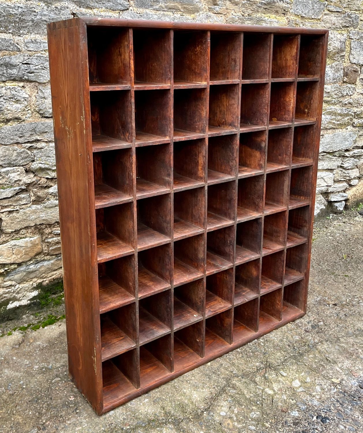 Antique Pine Pigeon Holes