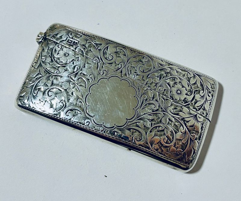Victorian Silver Card Case
