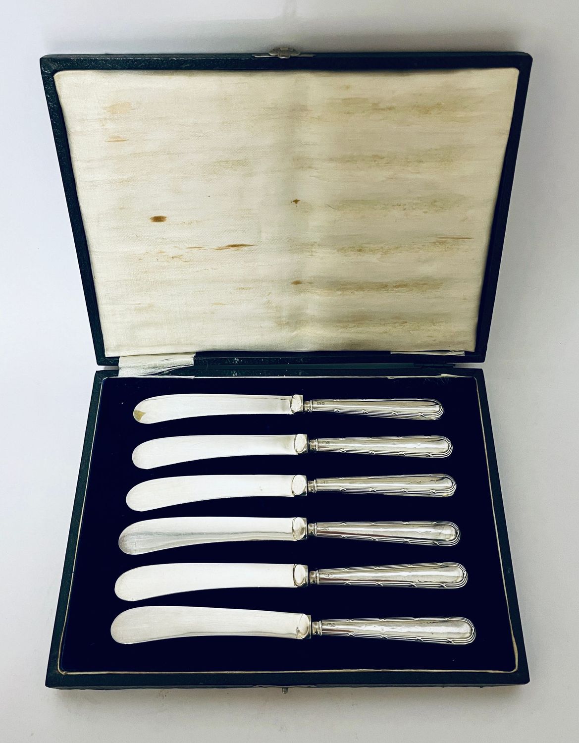 Set of 6 Silver Handled Butter Knives