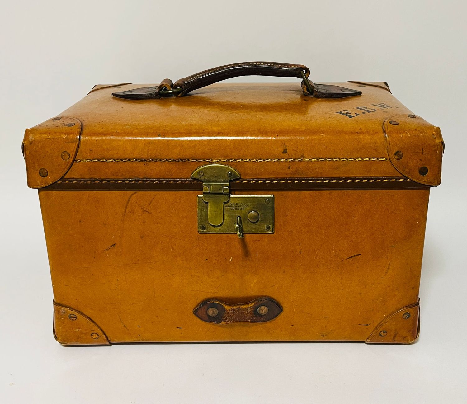 Antique Leather Doctor's Case by A.W. Dear