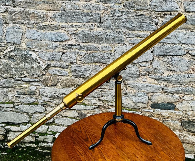 Victorian Brass Library Telescope