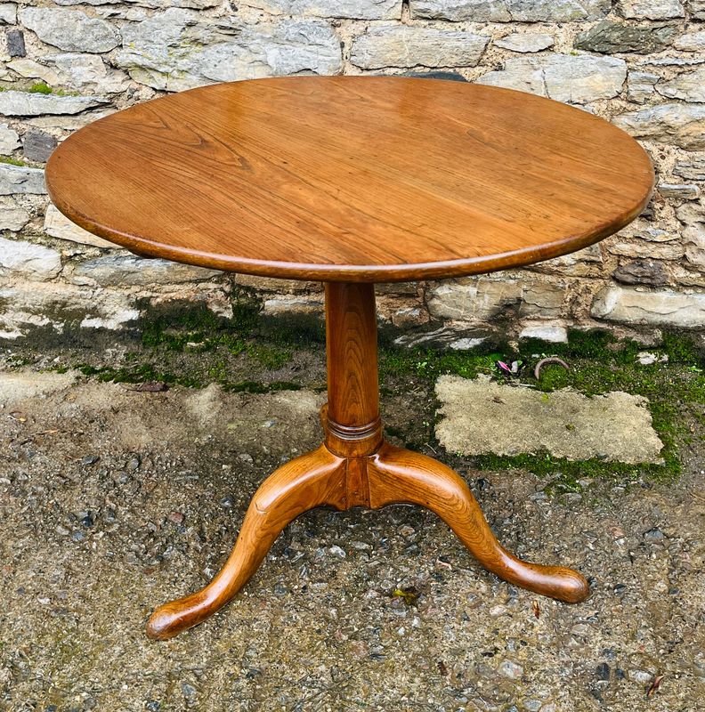 Georgian Oak Tilt Top Occasional Table