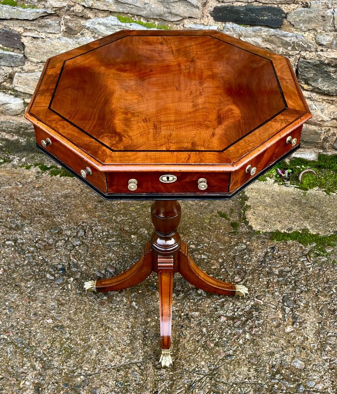 Regency Mahogany Octagonal Occasional Table
