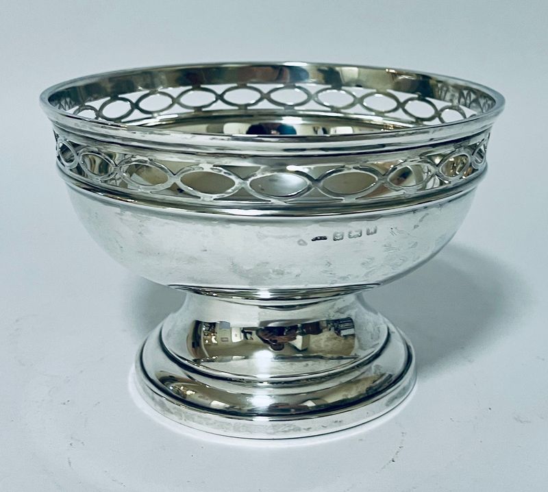 Antique Silver Rose Bowl