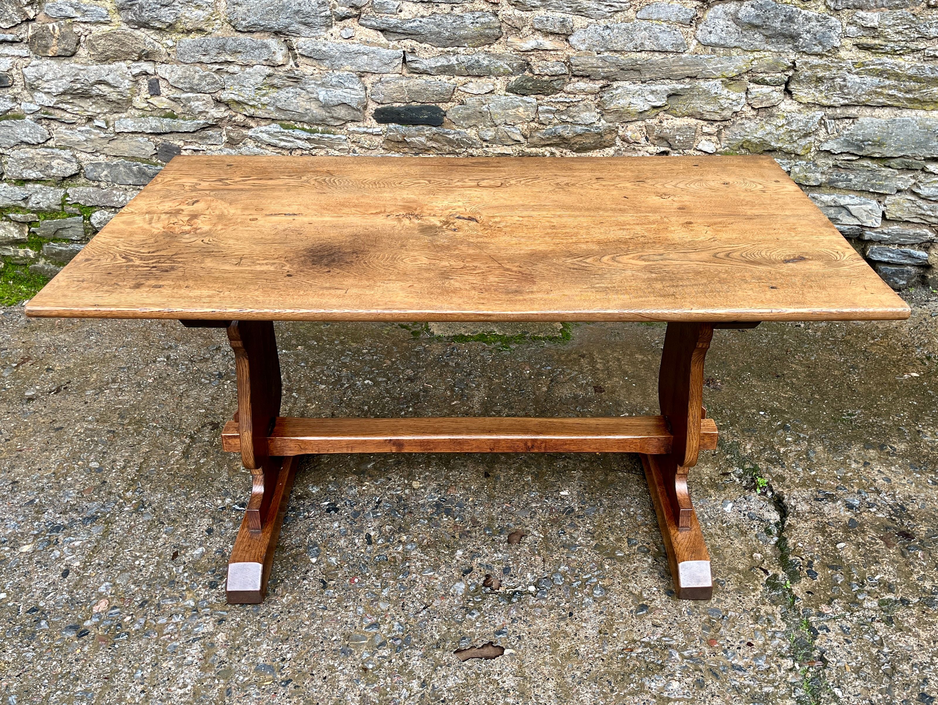 Antique Twin Plank Ash and Oak Refectory Table