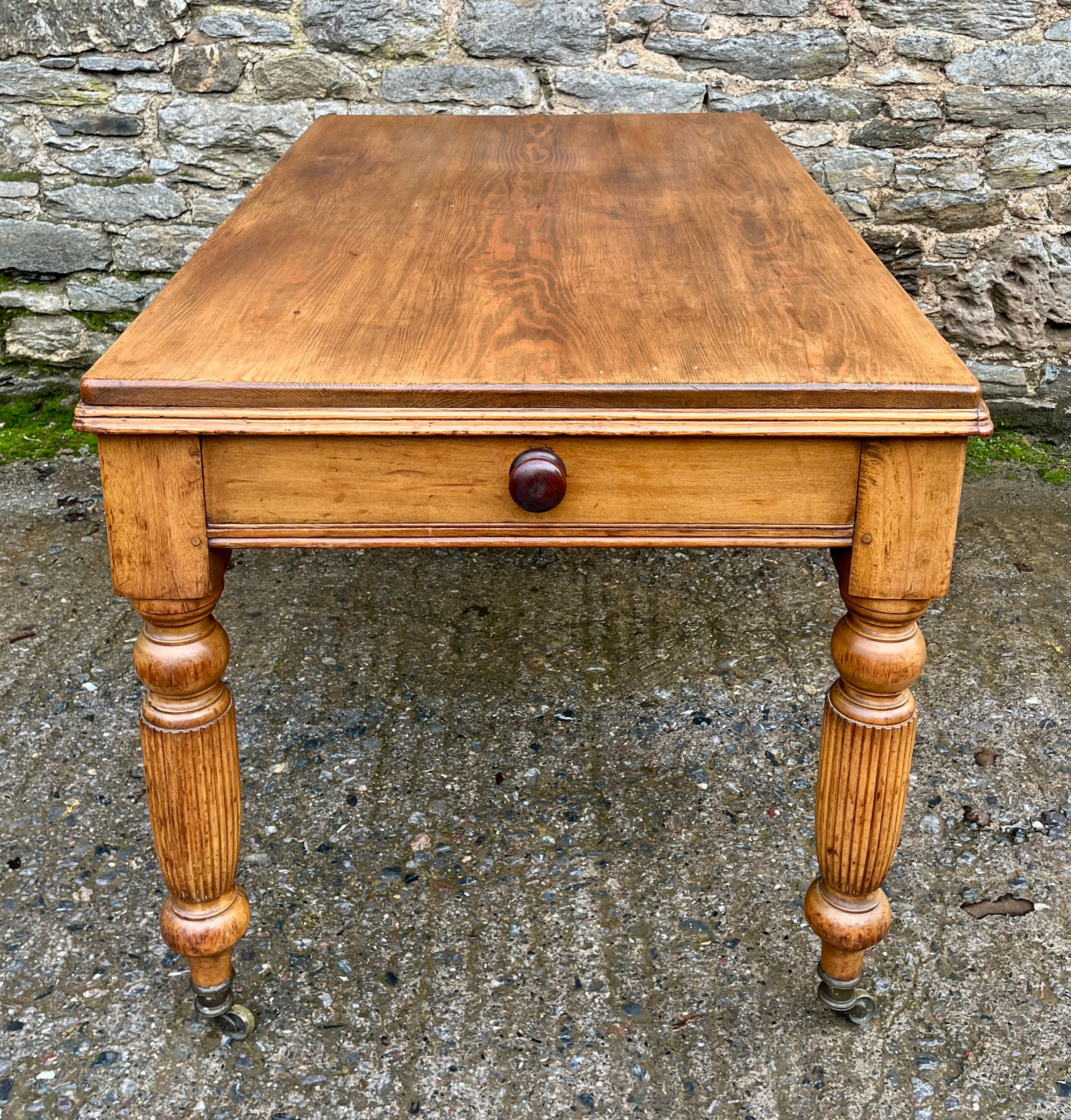 Victorian Pine Kitchen Table