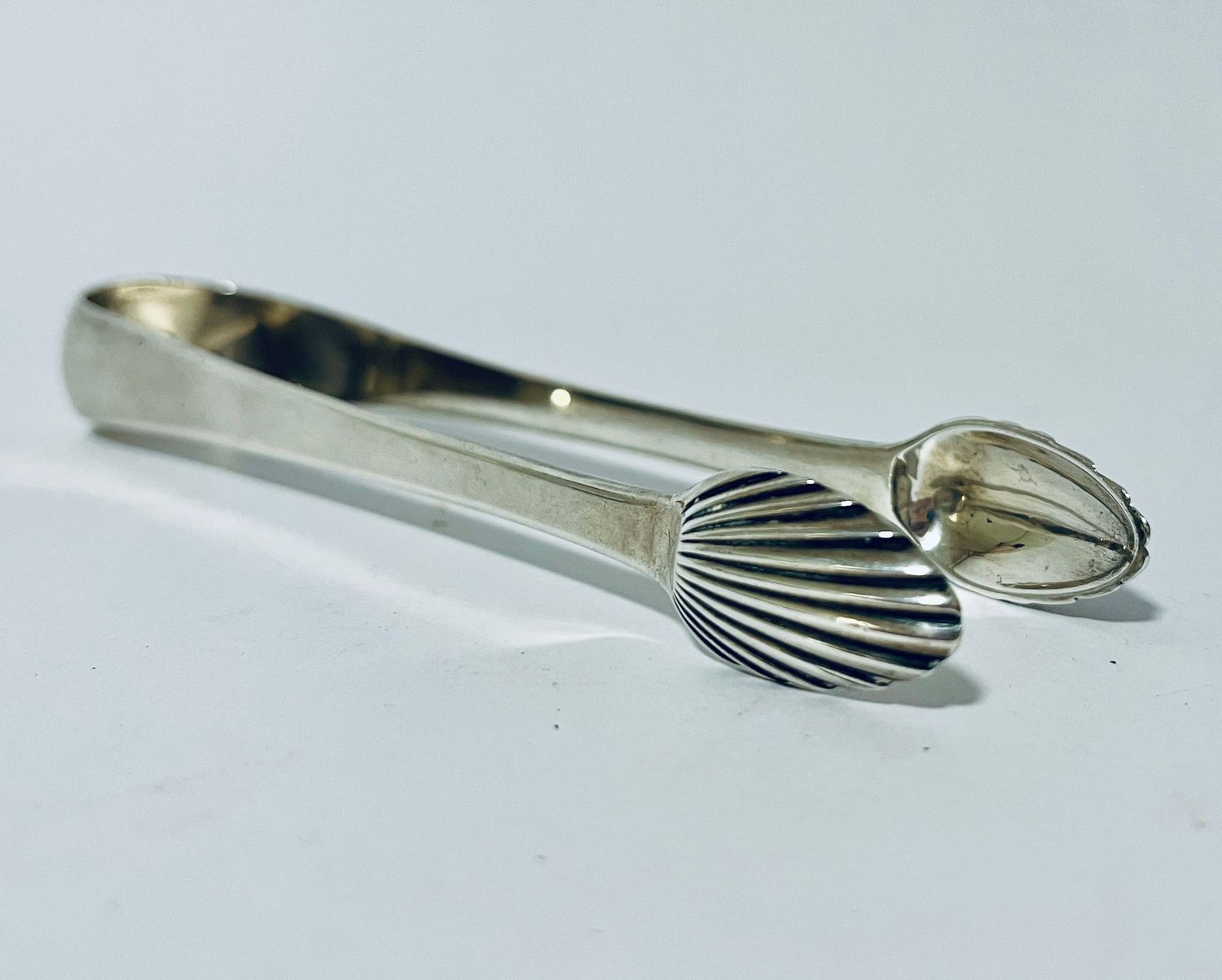 Georgian Scottish Silver Sugar Tongs