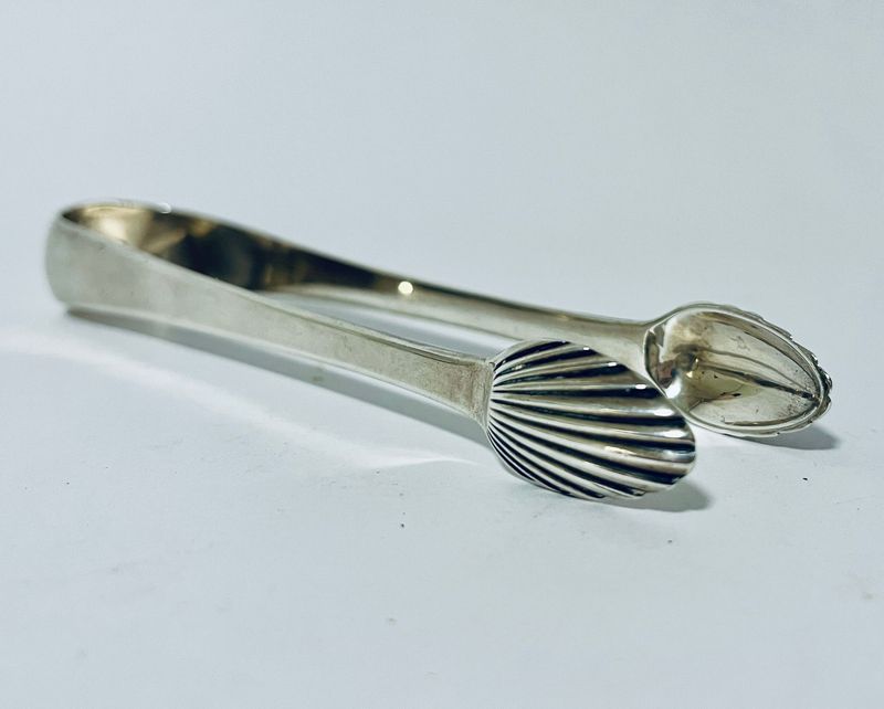 Georgian Scottish Silver Sugar Tongs