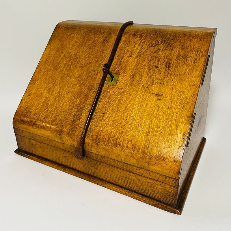 Antique Oak Stationery Cabinet