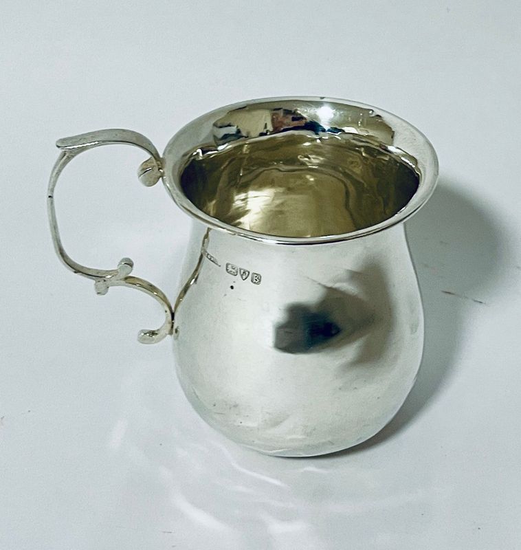 Antique Silver Christening Cup