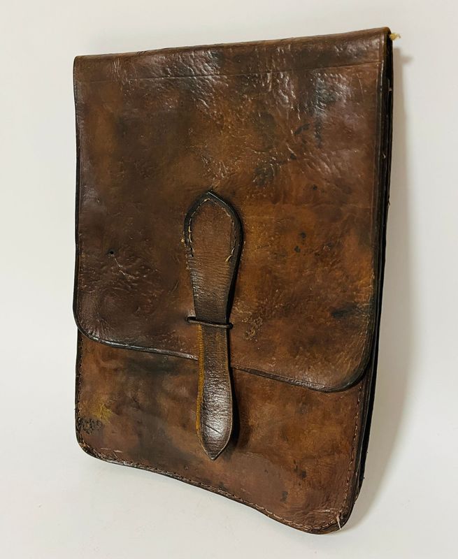 Antique Leather Map Case