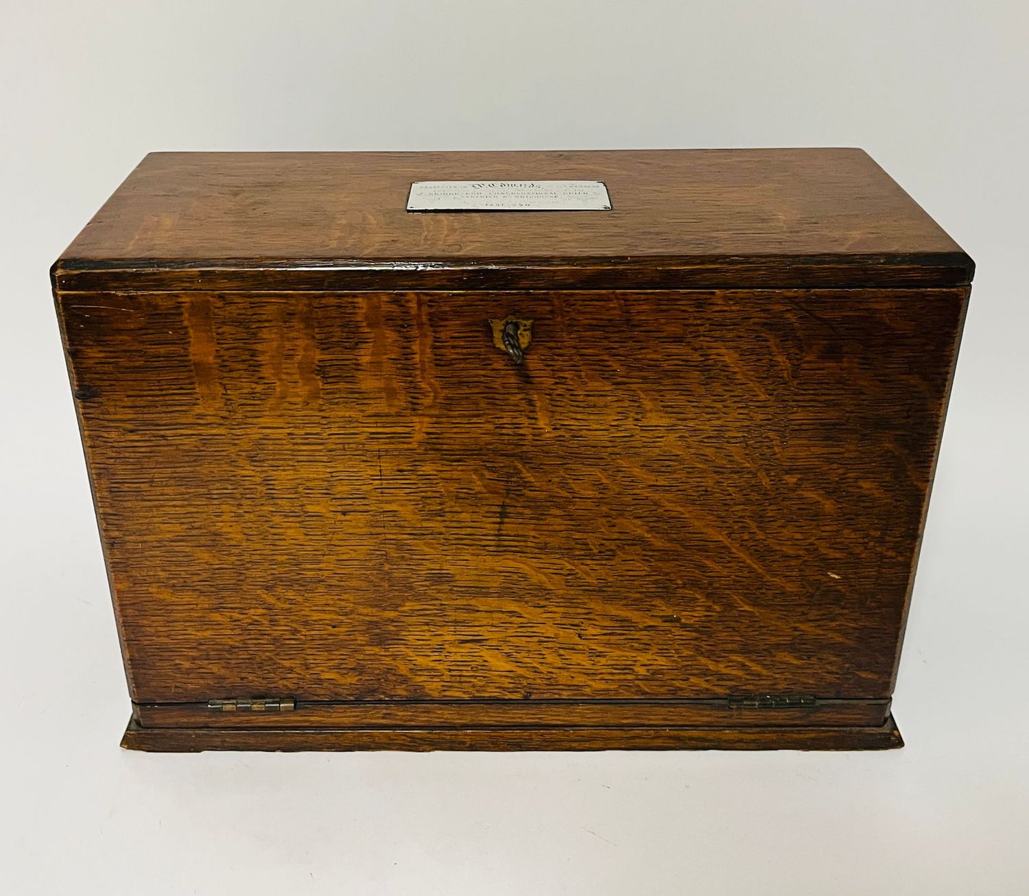 Victorian Oak Stationery Cabinet
