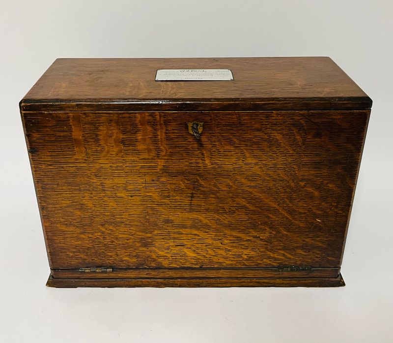 Victorian Oak Stationery Cabinet