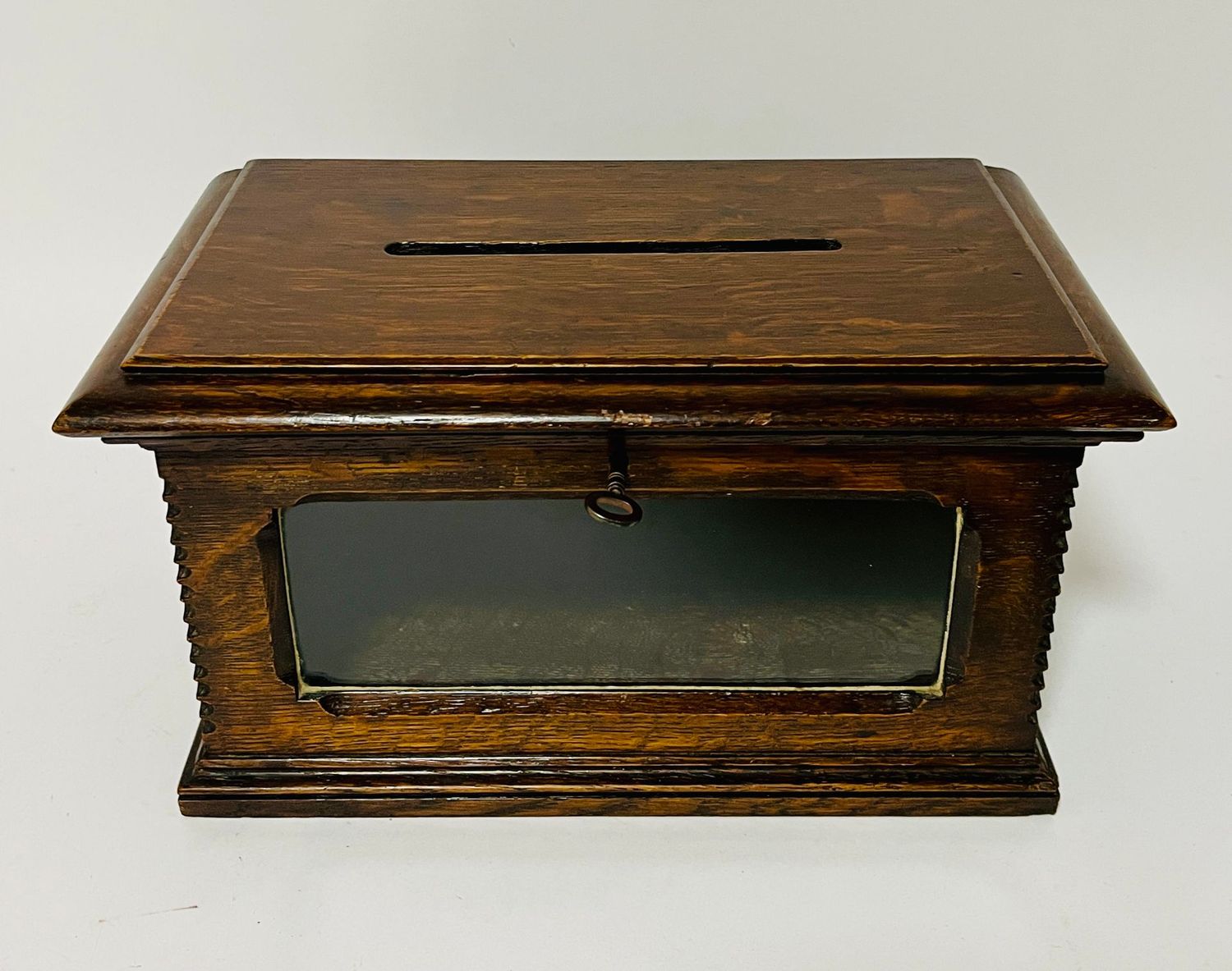 Antique Oak Letter Box