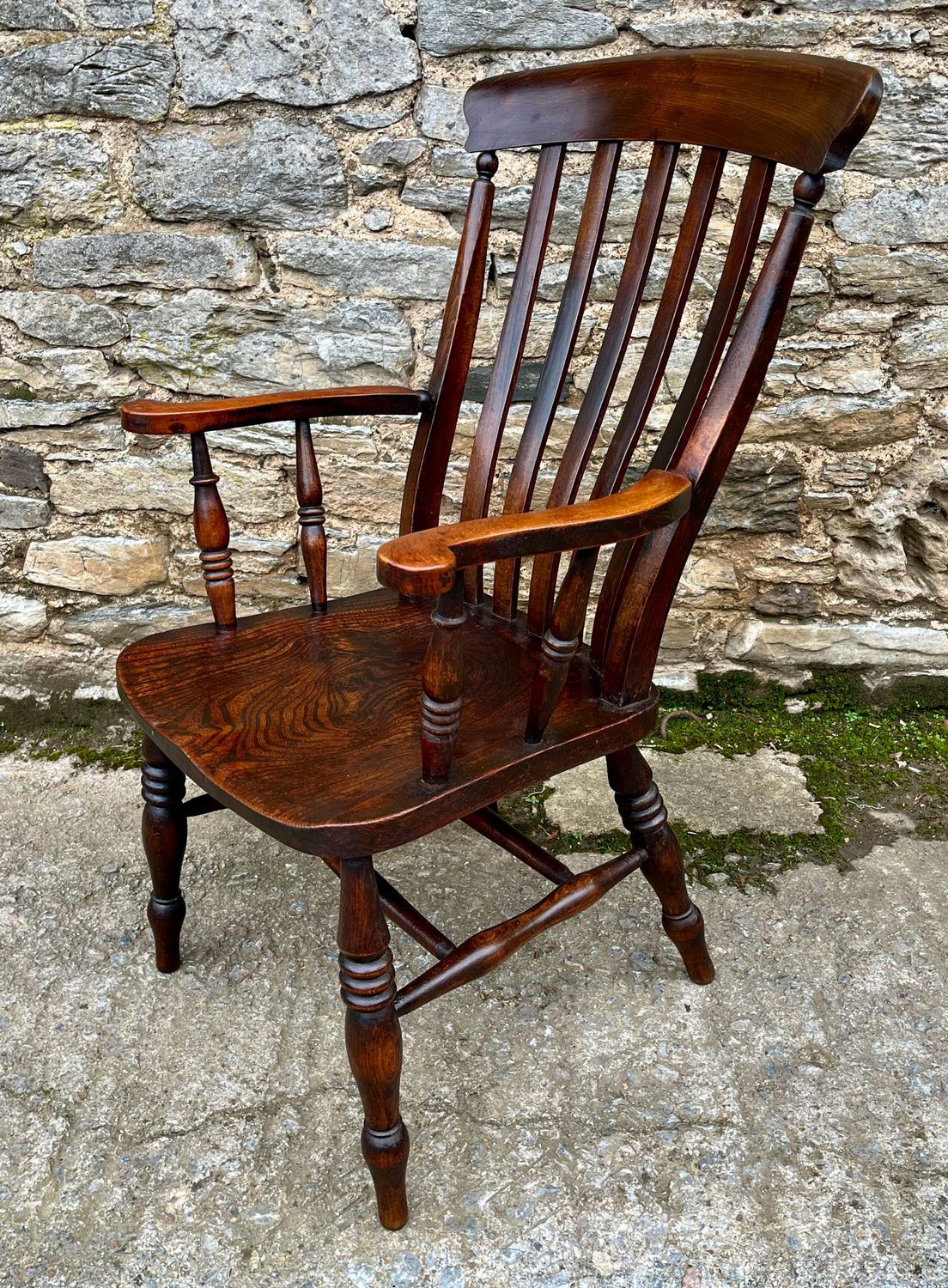 Victorian Lathe Back Farmhouse Chair
