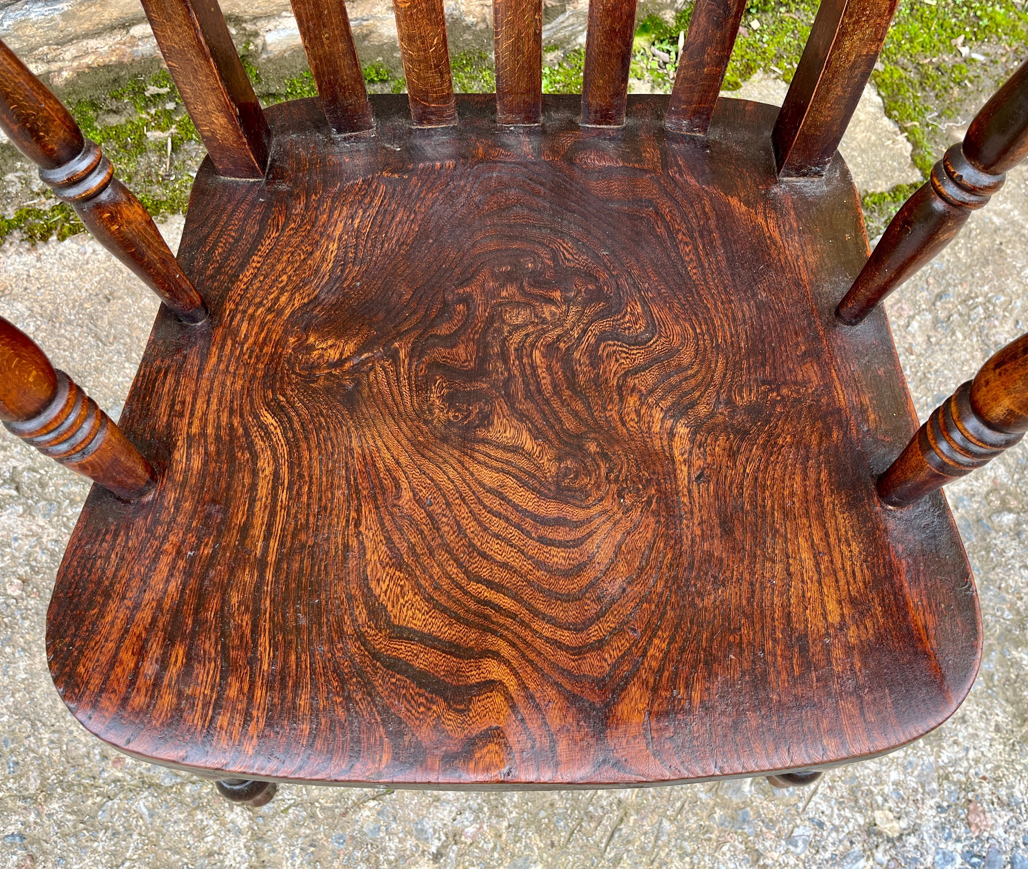 Victorian Lathe Back Farmhouse Chair