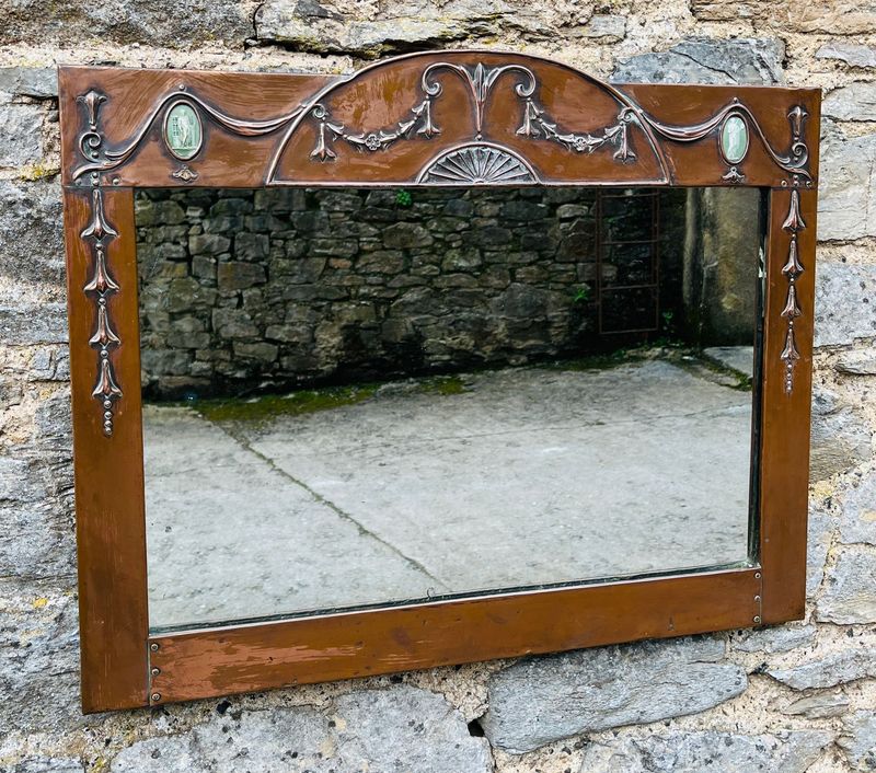​Arts and Crafts Copper Mirror