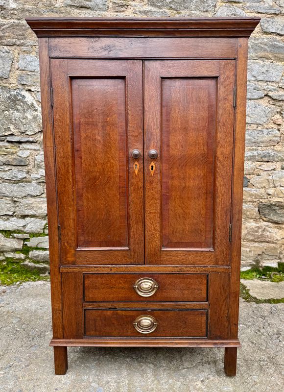 Georgian Oak Hall Cupboard