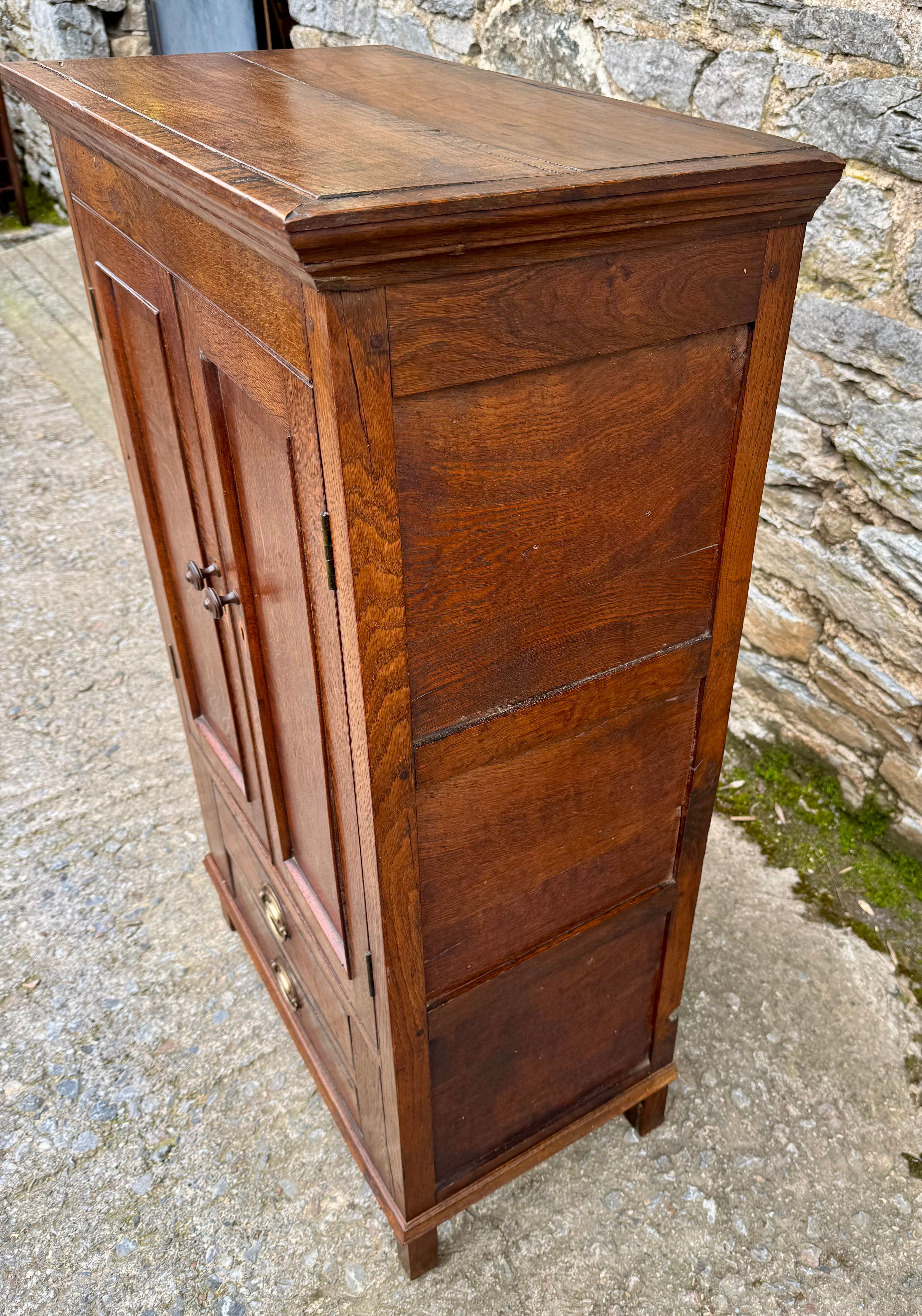 Georgian Oak Hall Cupboard